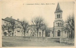 Cpa, Limonest, Eglise, Mairie, Place - Limonest