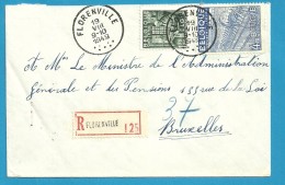 768+771 Op Brief Aangetekend Met Stempel FLORENVILLE (VK) - 1948 Export