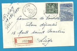 768+771 Op Brief Aangetekend Met Stempel DISON (VK) - 1948 Export