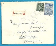 768+771 Op Brief Aangetekend Met Stempel WIJNEGEM (VK) - 1948 Export