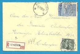 768+771 Op Brief Aangetekend Met Stempel SCHOTEN (VK) - 1948 Export