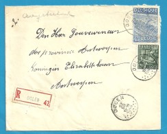 768+771 Op Brief Aangetekend Met Stempel OOLEN (VK) - 1948 Export