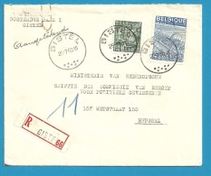 768+771 Op Brief Aangetekend Met Stempel GISTEL (VK) - 1948 Export