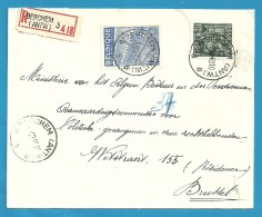 768+771 Op Brief Aangetekend Met Stempel BERCHEM (ANTW) 3 (VK) - 1948 Export