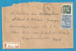 768+771 Op Brief Aangetekend Met Stempel ASSENEDE (VK) - 1948 Export