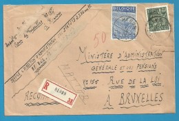 768+771 Op Brief Aangetekend Met Stempel HERON (VK) - 1948 Export