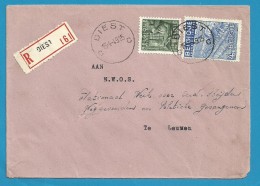 768+771 Op Brief Aangetekend Met Stempel DIEST (VK) - 1948 Export