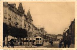 LA CHAUX DE FONDS RUE LEOPOLD ROBERT ,JOLI PLAN TRAMWAY (PUB LEONIDAS) REF 49697 - La Chaux