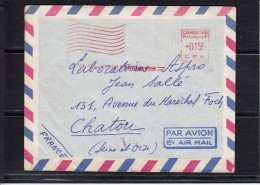 CAMEROUN   Lettre  De  DOUALA R.P.  Le 6 XI 53   Obliteration  E.M.A. Rouge Pour CHATOU Seine Et Oise - Airmail