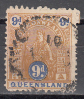 QUEENSLAND    SCOTT NO.  128A   USED    YEAR  1907      WMK  13 - Gebraucht