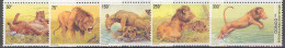 Congo Kinshasa COB 2094/98 Leeuwen-Lions 2002 MNH - Ungebraucht