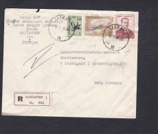 Marcophilie Gaziantep Turquie Recommande Registred  Vers Stuttgart Allemagne - Storia Postale