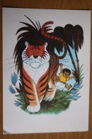 Donald Bisset Tales - Tiger   - Old Postcard 1982 - Tigers