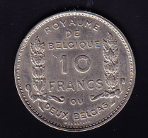 COINS BELGIUM MORIN CAT N° 380a SUP. (B22) - 10 Frank & 2 Belgas