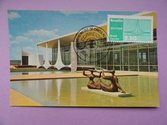 CARTE MAXIMUM CARD PALAIS ALVAORADA  BRESIL - Storia Postale