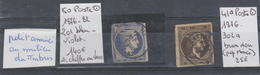 TIMBRE DEGRECE OBLITEREES  NR 50 PETIT AMINCI AU MILIEU DU TIMBRE -41a BRUN NOIR (PAPIER MINCE)   1876-82  COTE  165 &eu - Used Stamps