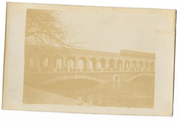 PARIS (75) INONDATIONS 1910 Crue à Un Pont Du Métropolitain Rame - Metro, Estaciones