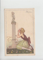 Busi Italian Art Deco Lady Deli Anna&Gasparini 535-1 Postcard Cartolina (ar736) - Busi, Adolfo