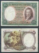 ESPAGNE SPANIEN SPAIN ESPAÑA 1931 24 ABRIL 25 PTAS VICENTE LOPEZ 2ª REPÚBLICA ESPAÑOLA - 25 Pesetas