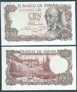 ESPAGNE SPANIEN SPAIN ESPAÑA 1970 17 DE NOVIEMBRE MANUEL FALLA 100 PTAS UNC SIN CIRCULAR - 100 Pesetas