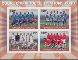 TOGO TOGOLAISE SHEET IMPERF SPORTS SOCCER FOOTBALL WORLD CUP - 2010 – Sud Africa