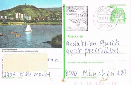 Deutschland Bildpostkarte Heppenheim - See, Segel Boot, Wein Stadt An Der Bergstrasse - Illustrated Postcards - Used