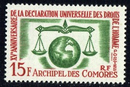 1963  15è Ann. Déclaration Des Droits De L'homme Yv 28 * - Unused Stamps