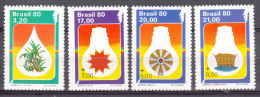 Brazil 1980 Mi#1752-1755 Mint Never Hinged - Unused Stamps