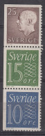 Sweden Nice Se-Tenant Piece, Mint Never Hinged - Feuilles Complètes Et Multiples