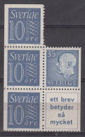 Sweden Nice Se-Tenant Piece, Mint Never Hinged - Feuilles Complètes Et Multiples