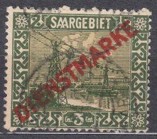 Saar 1922 Dienst Mi#1 Used - Gebraucht