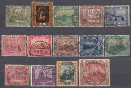 Saar 1922 Mi#84-97 Used Complete Set - Oblitérés