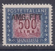Italy Trieste Zone A AMG-FTT 1949 Posta Segnatasse 500 Lire Sassone#28 Mint Never Hinged - Neufs