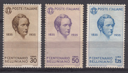 Italy Kingdom 1935 Sassone#389-391 Mi#533-535 Mint Hinged - Ungebraucht
