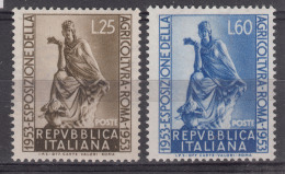 Italy Republic 1953 Sassone#721-722 Mi#894-895 Mint Hinged - 1946-60: Nieuw/plakker