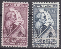 Italy Republic 1954 Sassone#749-750 Mi#922-923 Mint Never Hinged - 1946-60: Mint/hinged