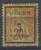 Guadeloupe 1889 Yvert#3 Mint Hinged - Ongebruikt