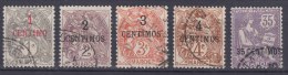 Morocco 1907 Yvert#20-24 Used - Used Stamps