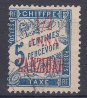 Zanzibar 1897 Timbre Taxe Yvert#1 Used - Oblitérés