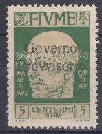 Fiume 1921 Sassone#149 Mint Hinged - Fiume