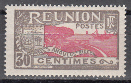 REUNION   SCOTT NO.  76    MINT HINGED    YEAR  1922 - Nuovi