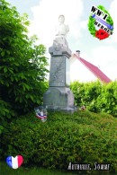 Carte Postale, Militaria, Monuments, World War I Memorials, France (Somme), Authuille - War Memorials