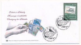 NATIONS UNIES GENEVE - 3 FDC "Hommage à La Philatélie" - 1997 - Andere & Zonder Classificatie