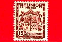 Nuovo - REUNION - 1933 - Segnatasse - Stemmi - Arms Di Reunion - 15 - Timbres-taxe