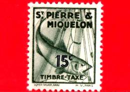 Nuovo - Saint-Pierre E Miquelon - 1938 - Segnatasse - Merluzzo (Gadus Morhua) - Codfish - 15 - Portomarken