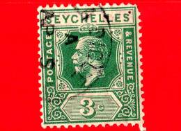 SEYCHELLES - Usato - 1917 - Re Giorgio V - 3 - Seychelles (...-1976)