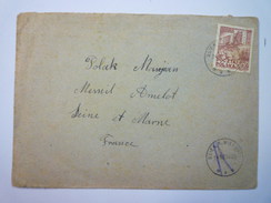 ENVELOPPE  Au Départ De  WIELUNIA  à Destination De MESNIL-AMELOT 1953   - Cartas & Documentos