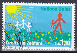 Timbre-poste Oblitéré - Les Droits De L'Enfant Oeuvre De David Papper - N° 211 (Yvert) - NATIONS UNIES Genève 1991 - Gebruikt