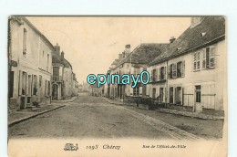 B - 89 - CHEROY - Rue De L´hôtel De Ville - RARE Et INCONNUE VISUEL  - édition ? - Cheroy