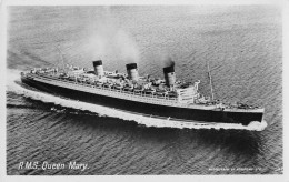 05048  "R.M.S. QUEEN MARY"  CART NON SPED 1948 - Bancos